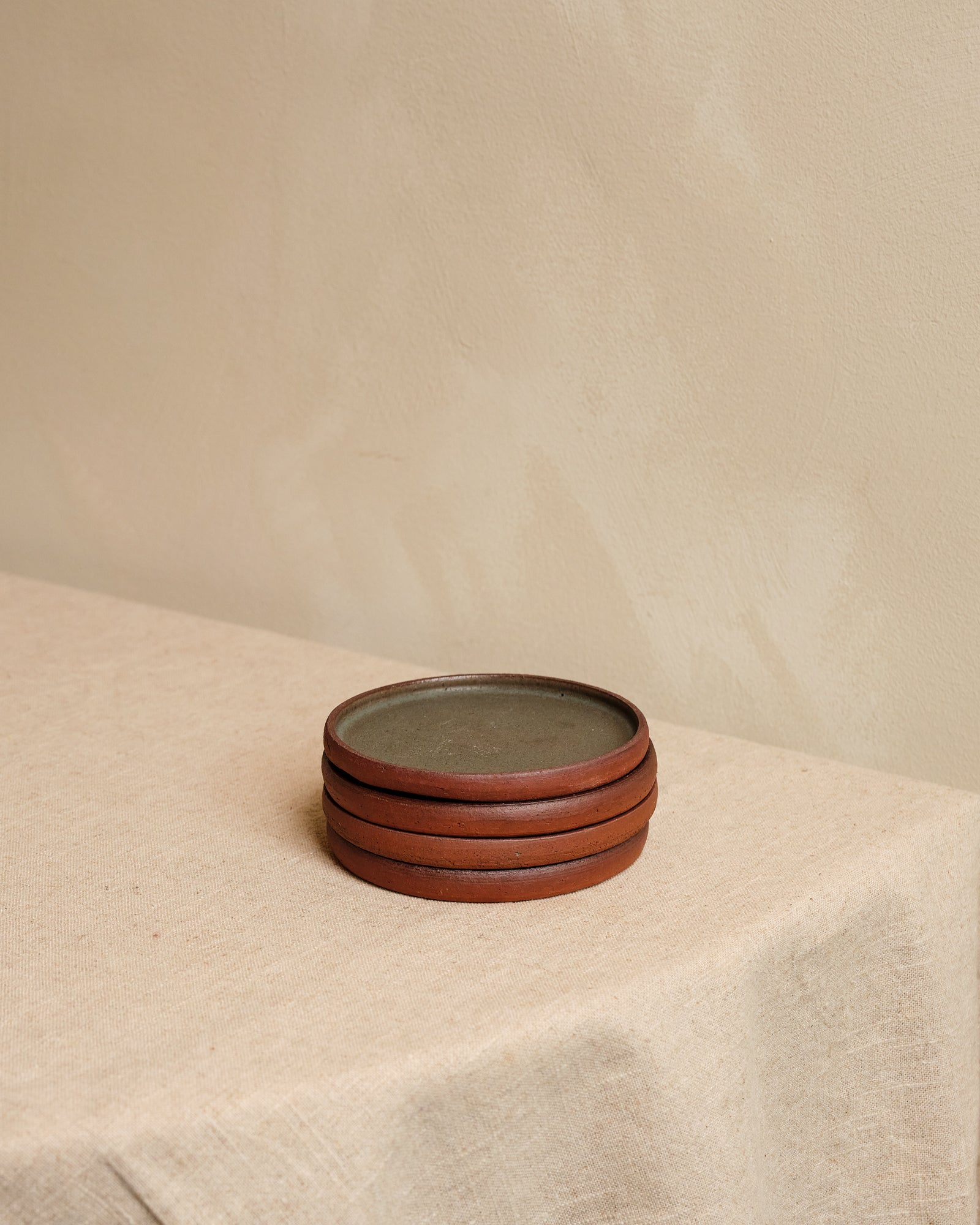 TERRA Snack Plate | SET OF 4 | DARK GREEN