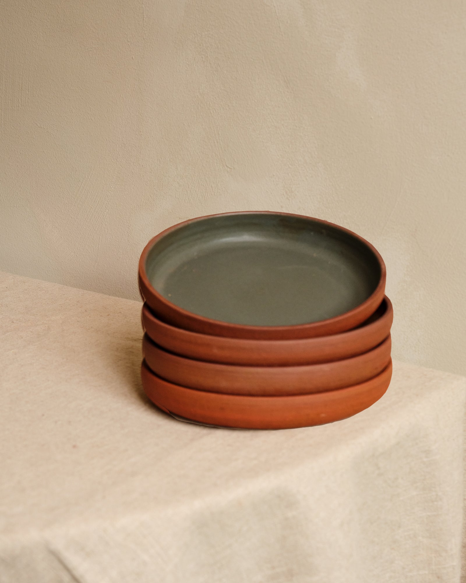 TERRA Pasta Deep Plate | SET OF 4 | DARK GREEN