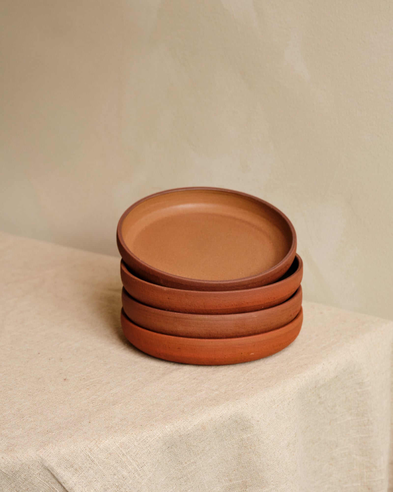 TERRA Share Deep Plate | SET OF 4 | BROWN