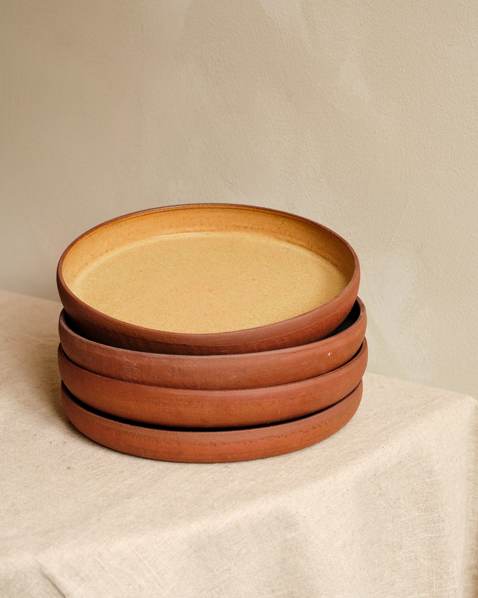 TERRA Serving Deep Plate | SET OF 4 | SAND