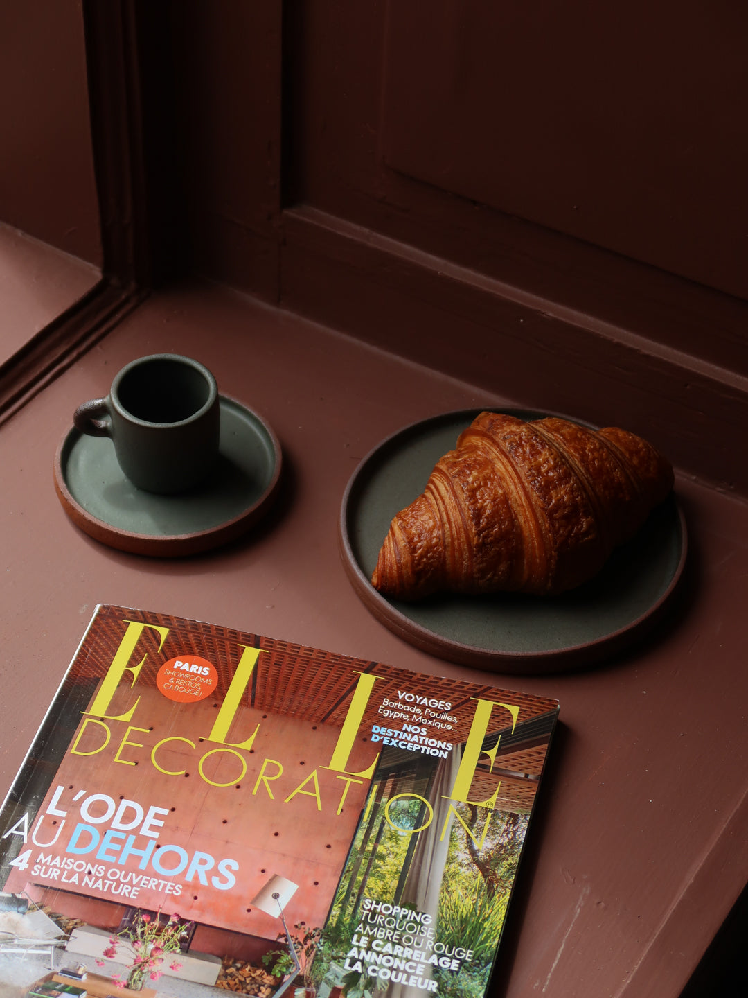 TERRA Espresso Cup and Saucer | DARK GREEN