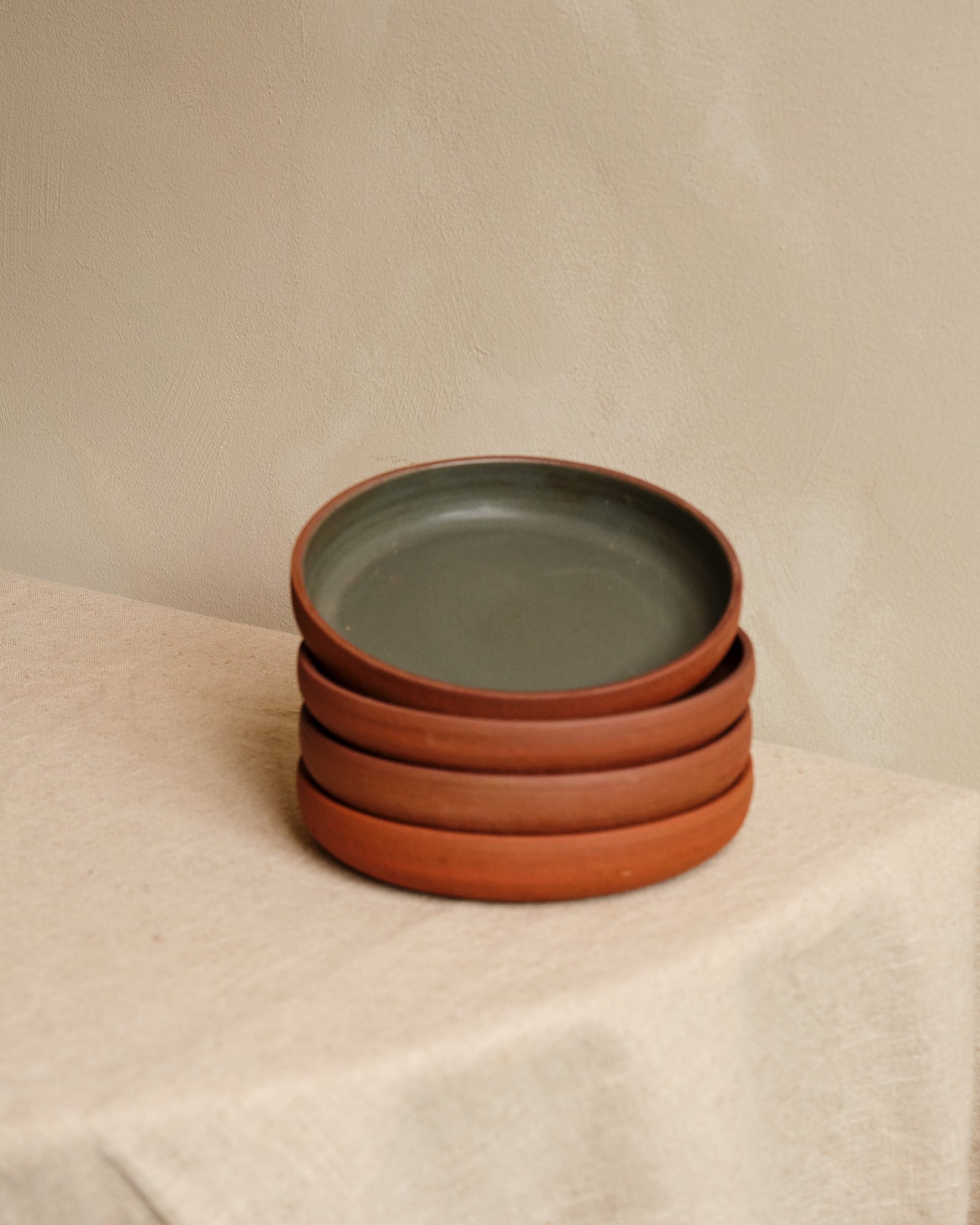 TERRA Share Deep Plate | SET OF 4 | DARK GREEN