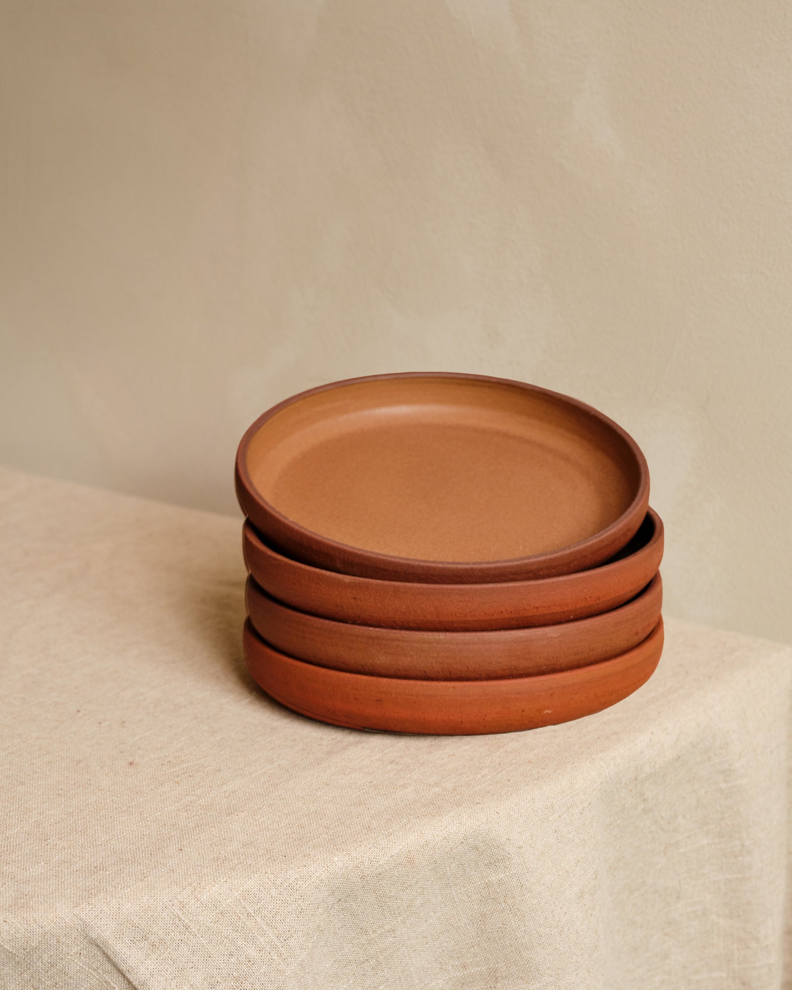 TERRA Pasta Deep Plate | SET OF 4 | BROWN