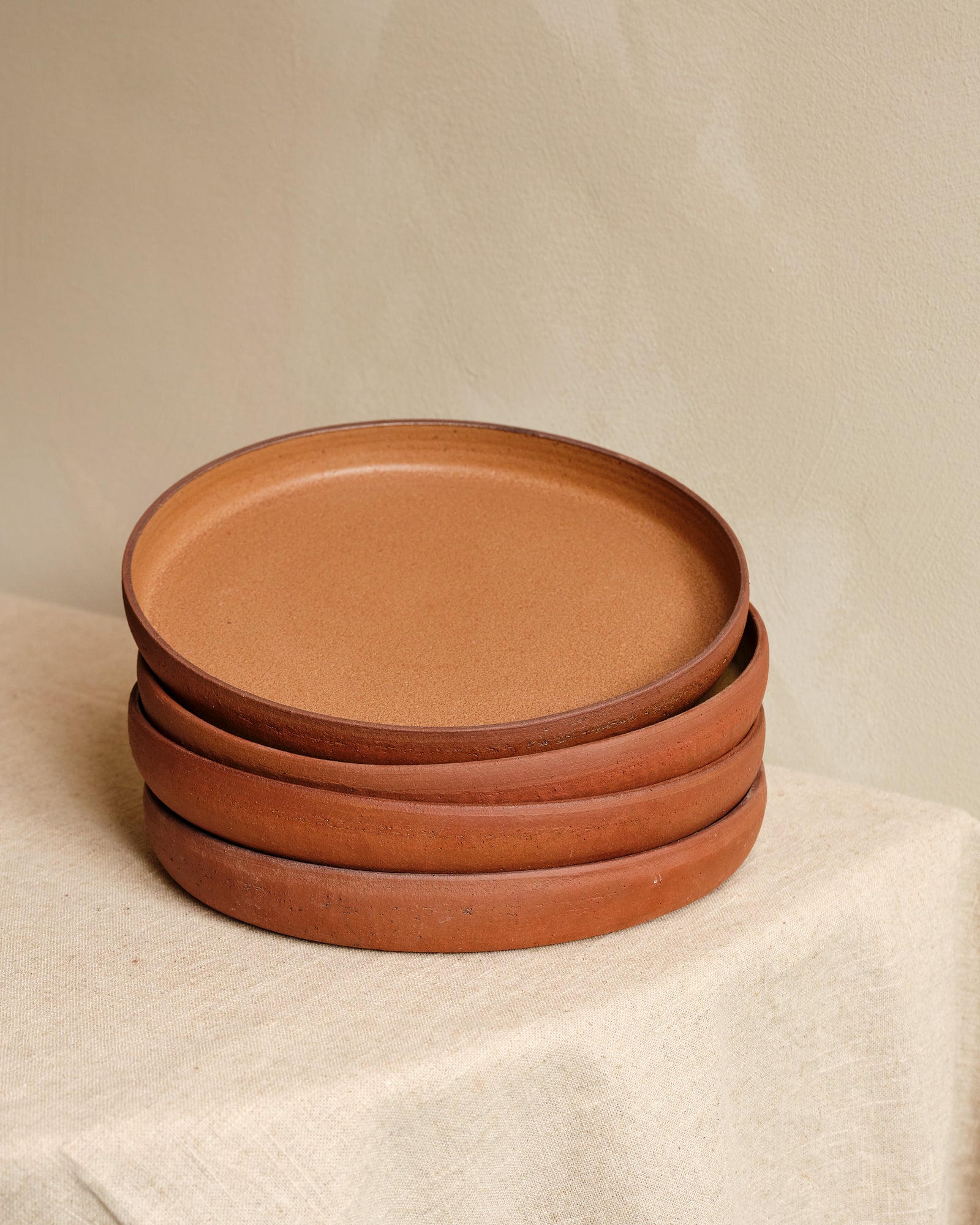 TERRA Serving Deep Plate | SET OF 4 | BROWN
